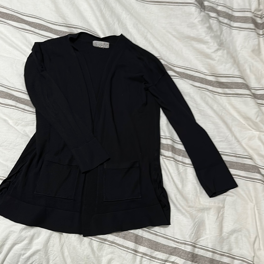 Black cardigan